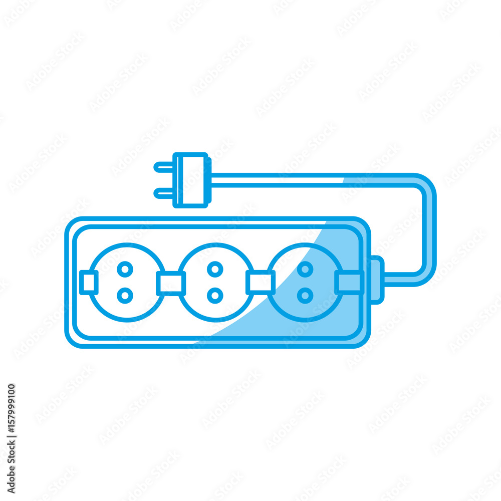 electric plug icon over white background. vector illustration electric plug icon over white background. vector illustration