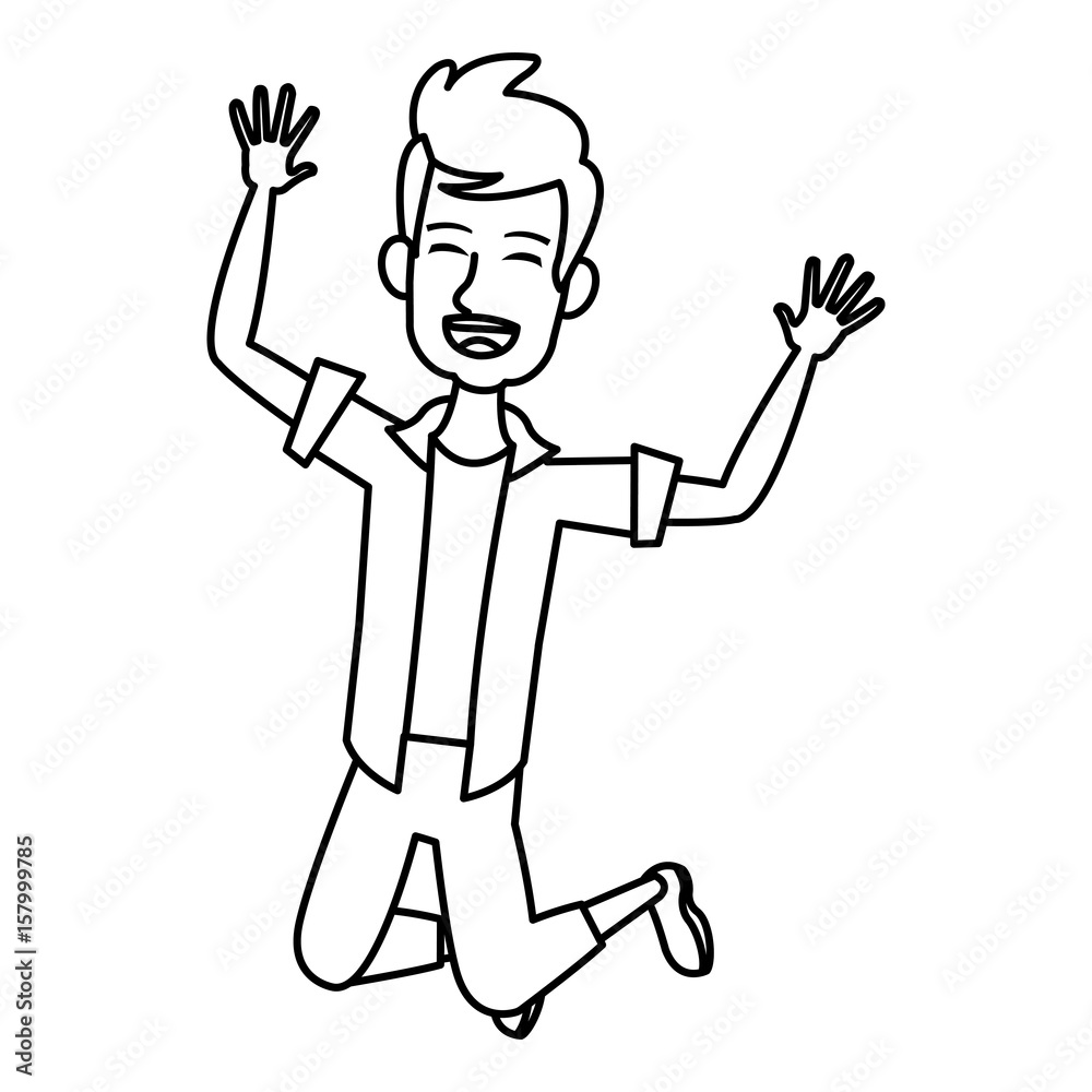 cartoon man enjoying traveler vacation funny vector illustration cartoon man enjoying traveler vacation funny vector illustration
