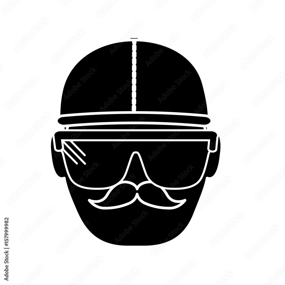 construction worker with safety helmet icon over white background. vector illustration construction worker with safety helmet icon over white background. vector illustration