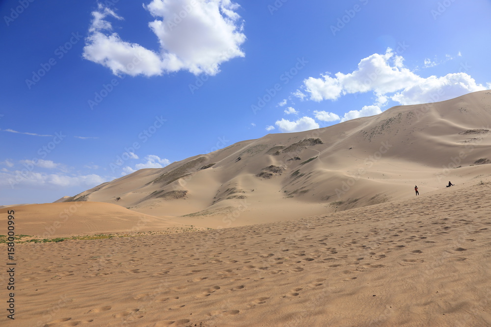 sand dune desert at Mongolia