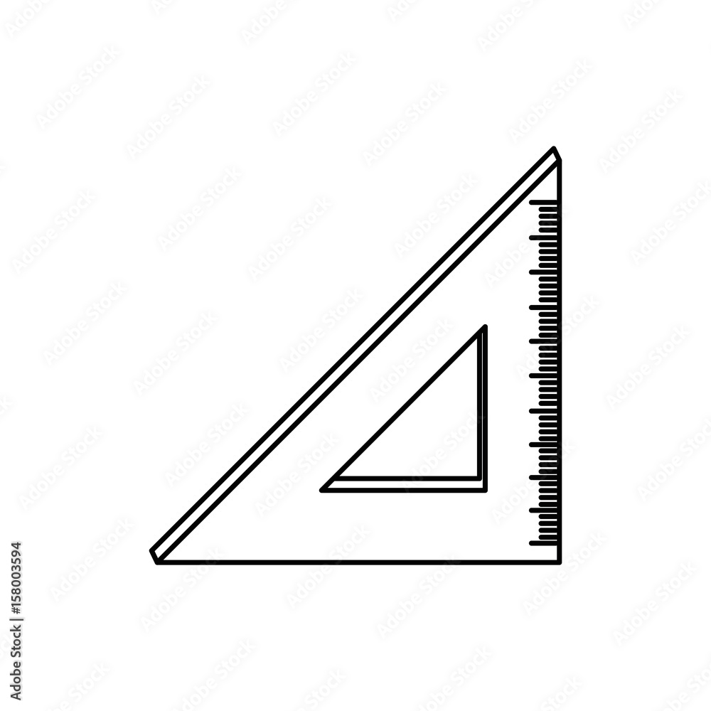 squad ruler icon over white background vector illustration squad ruler icon over white background vector illustration