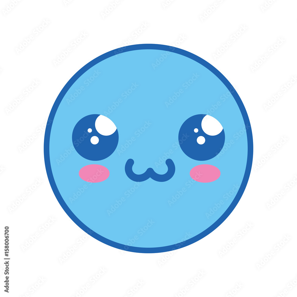 Cute kawaii emoticon icon vector illustration graphic design Cute kawaii emoticon icon vector illustration graphic design
