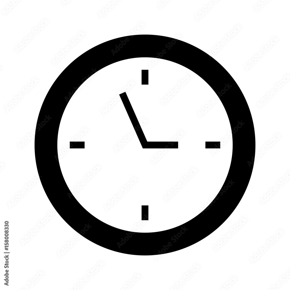 black icon clock cartoon vector graphic design black icon clock cartoon vector graphic design