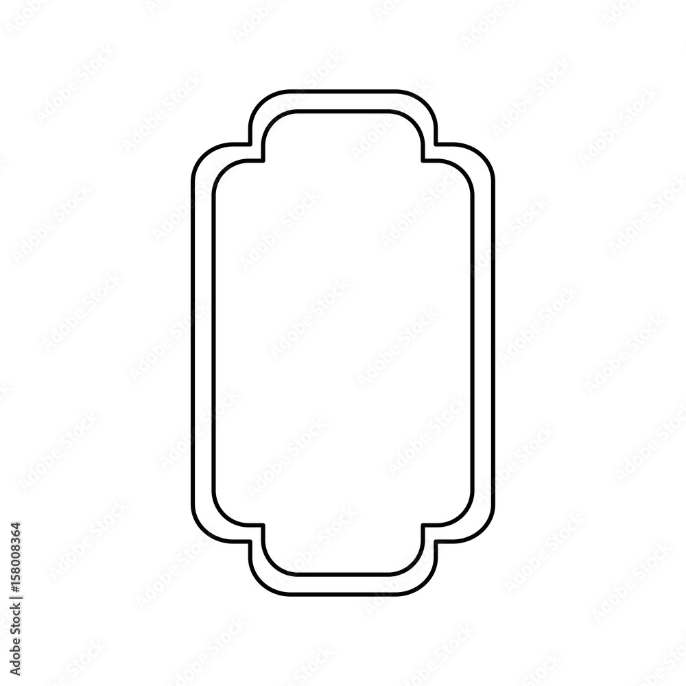 decorative frame icon over white background. vector illustration decorative frame icon over white background. vector illustration