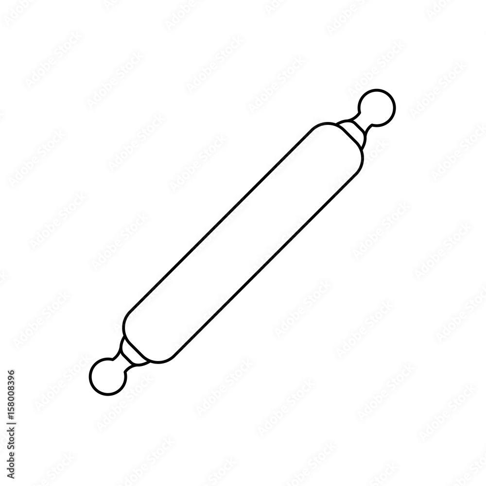 bread roll utensil icon over white background. vector illustration bread roll utensil icon over white background. vector illustration