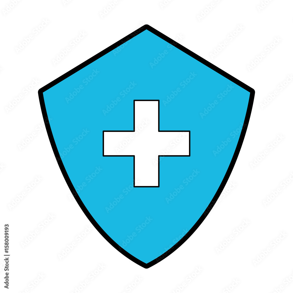 blue medical shield cartoon vector graphic design blue medical shield cartoon vector graphic design