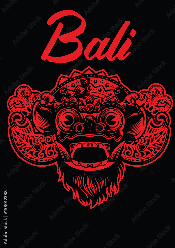 Fototapeta premium balinese barong mask