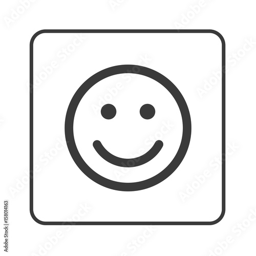 Smiley - Zufrieden - Simple App Icon