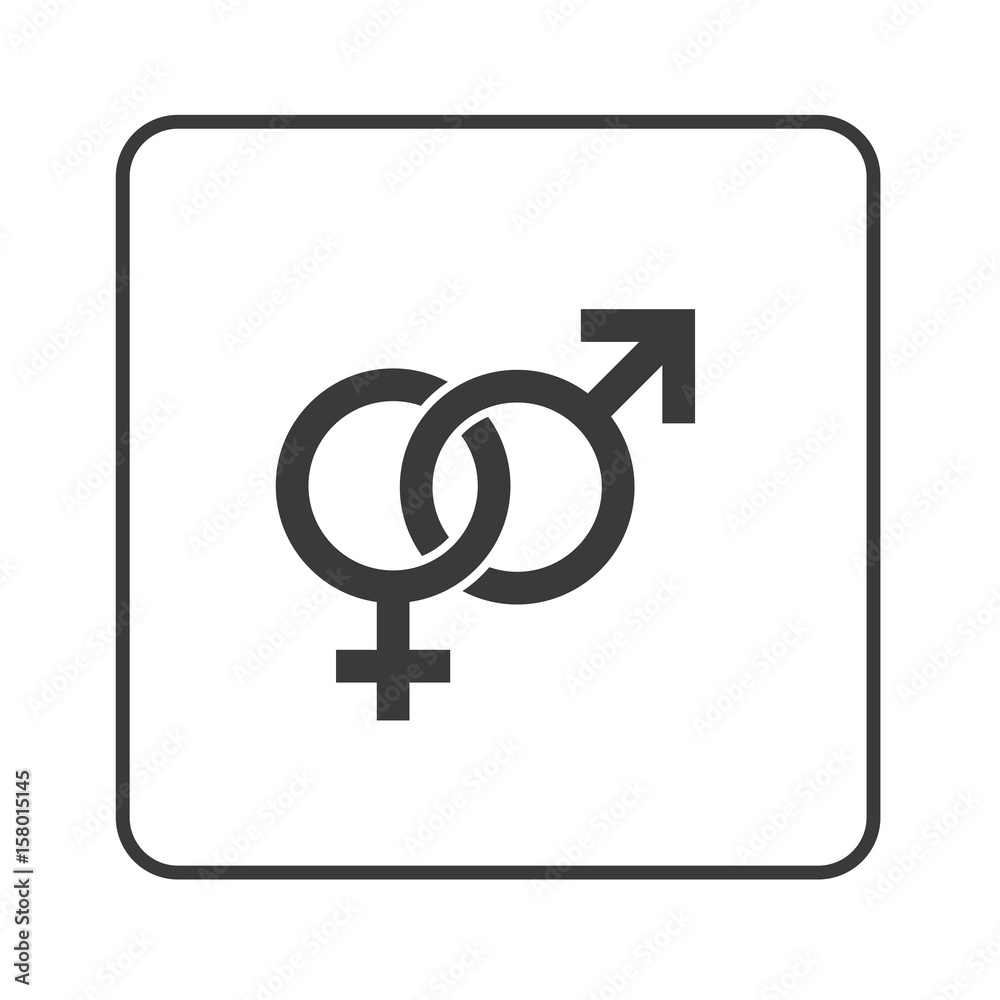 Symbol - Männlich - Weiblich - Simple App Icon Symbol - Männlich - Weiblich - Simple App Icon