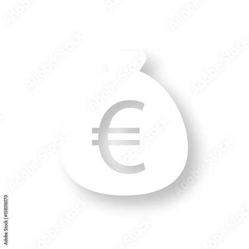 Icon mit Schatten - Geldsack Euro
