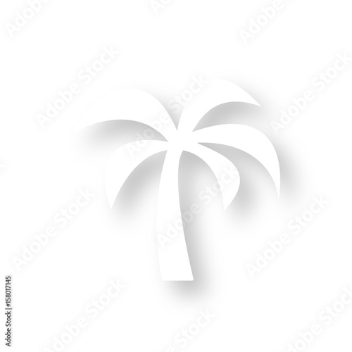 Icon mit Schatten - Palme