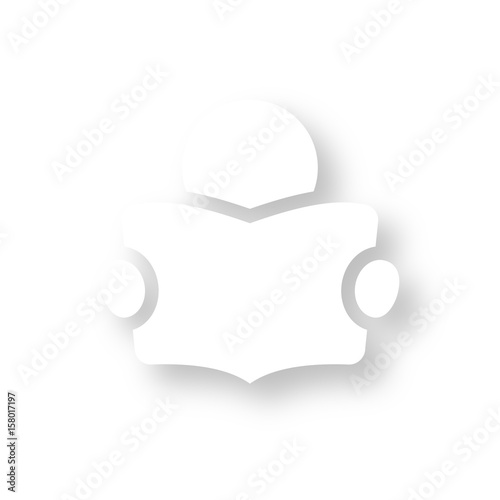 Icon mit Schatten - Leser