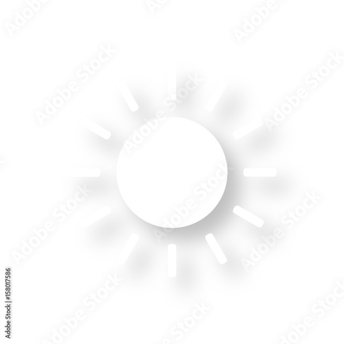 Icon mit Schatten - Sonne