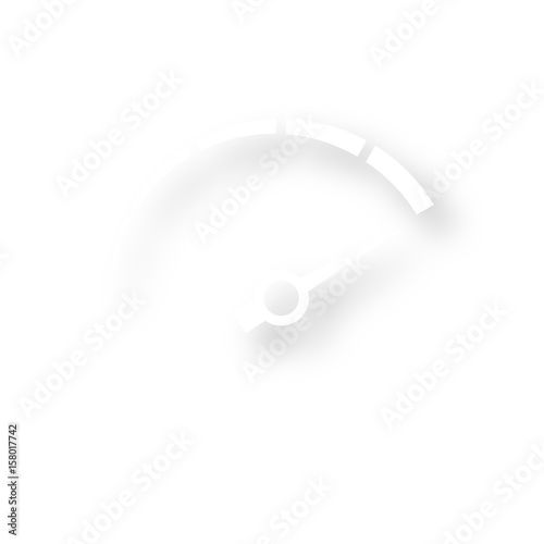Icon mit Schatten - Tachometer