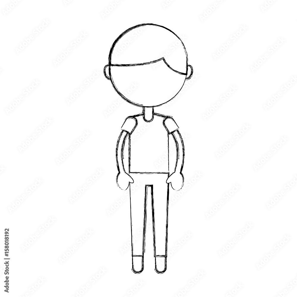cute sketch draw boy cartoon vector graphic design cute sketch draw boy cartoon vector graphic design