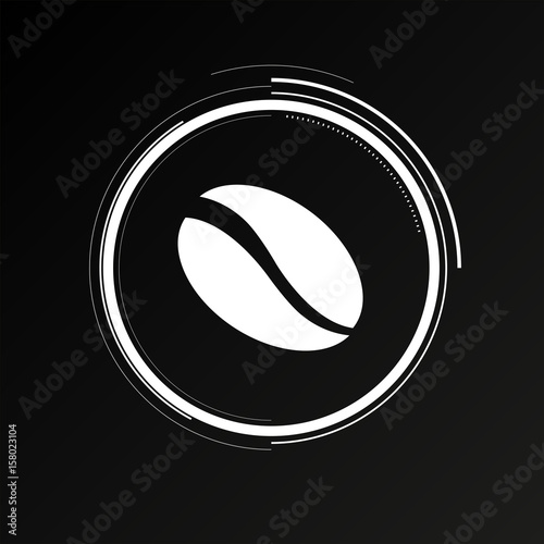 Future Button - Kaffeebohne