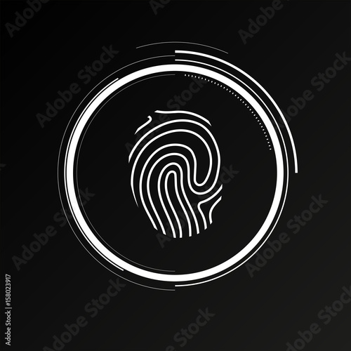 Future Button - Fingerabdruck Identität