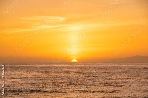 Sunset in Newport Beach  California 
