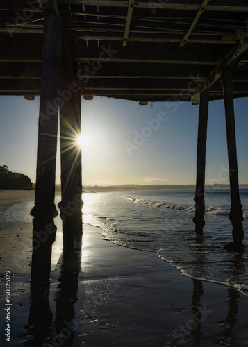 Obraz na płótnie Capitola Pier Sunrise California w salonie