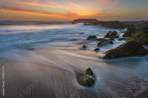 Pescadero Beach Sunset California photo