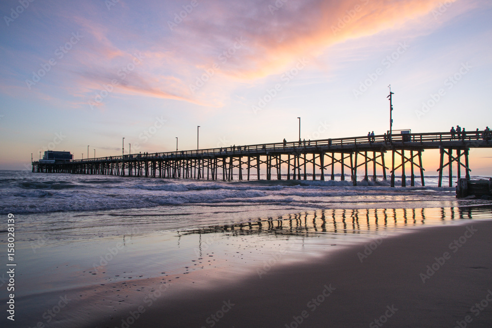 Newport Beach Sunset, Orange County, Southern California 