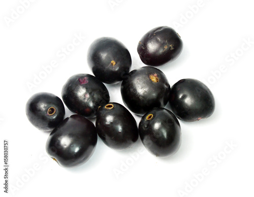 Black Berry or Java Plum Isolated 