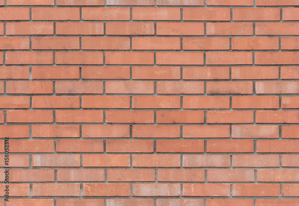 Seamless new red brick wall, brick texture Stock Photo | Adobe Stock