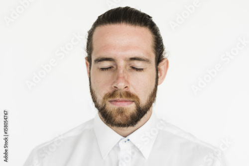 Man Cheerful Studio Portrait Concept