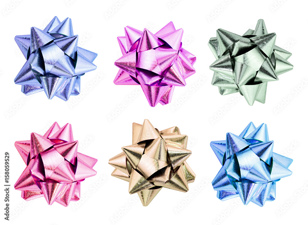 collection of ribbon bows. collection of ribbon bows.