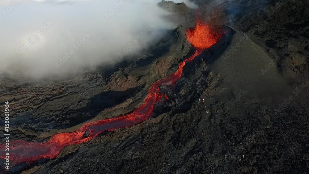 plan fixe d'ensemble de l'eruption