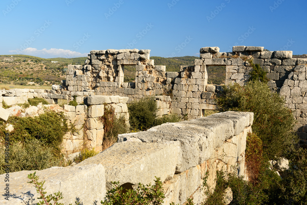 Granary Horreum in ancient Lycian city Patara. Turkey