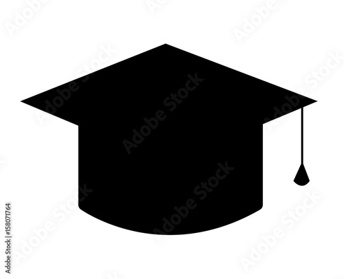 Graduate hat silhouette