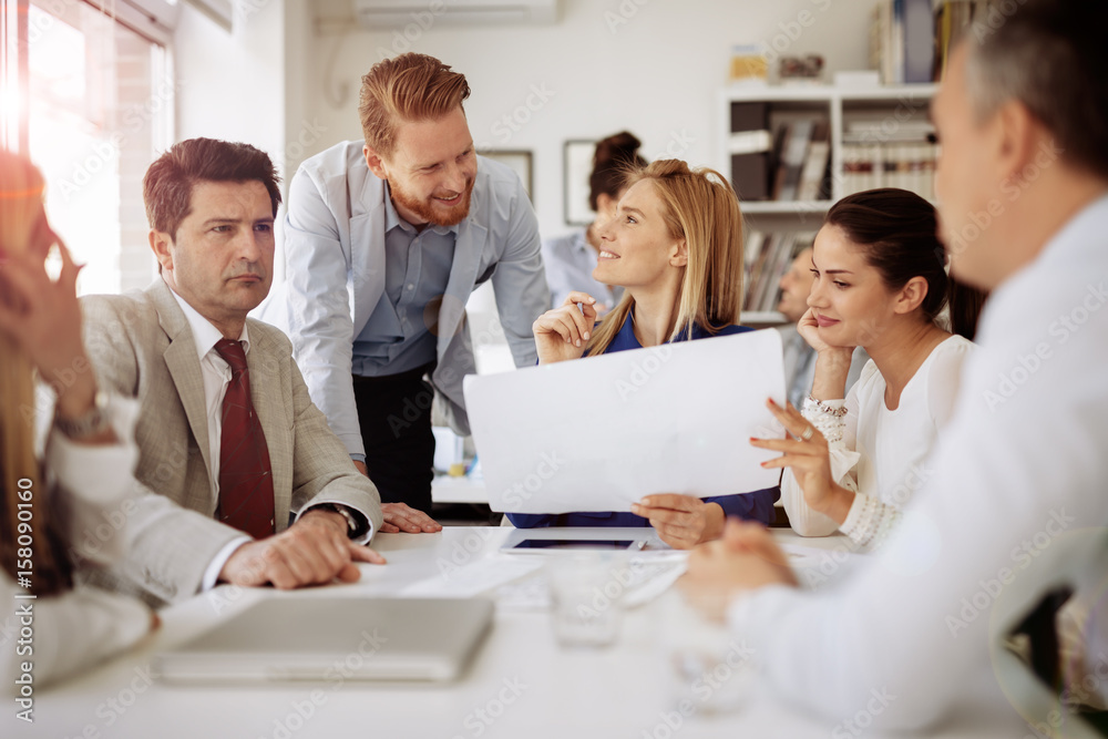 Business meeting and brainstorming Business meeting and brainstorming