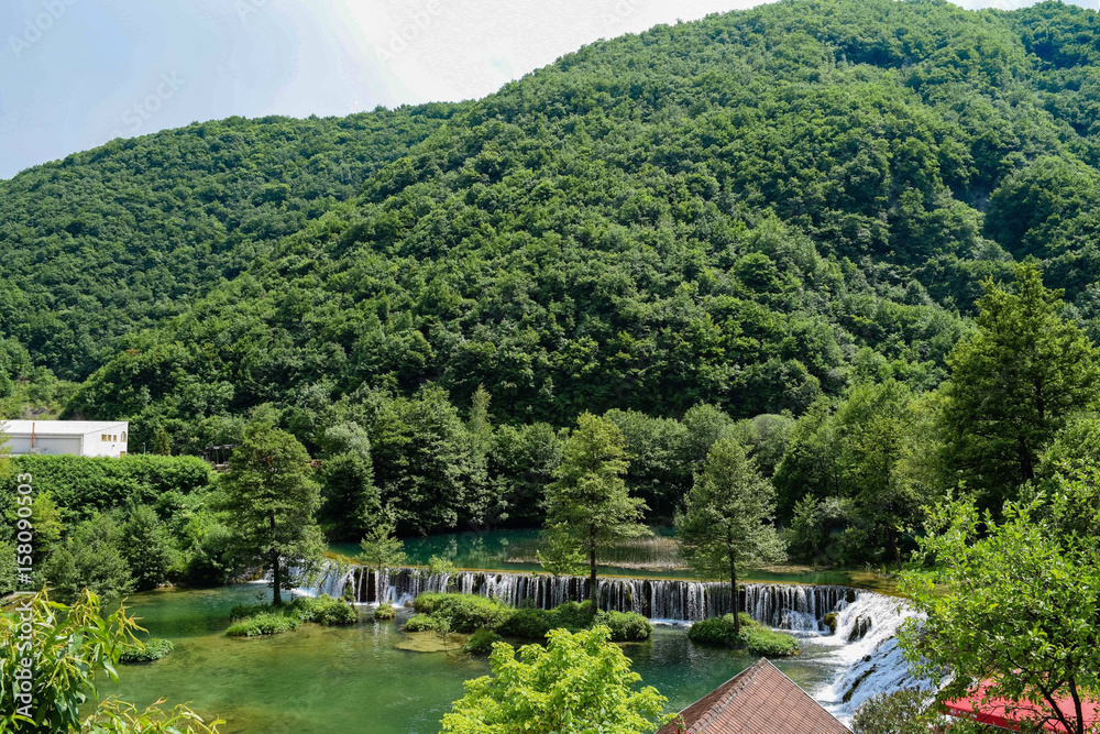 Waterfalls on the Pliva River outside Jajce, Bosnia Herzegovina
