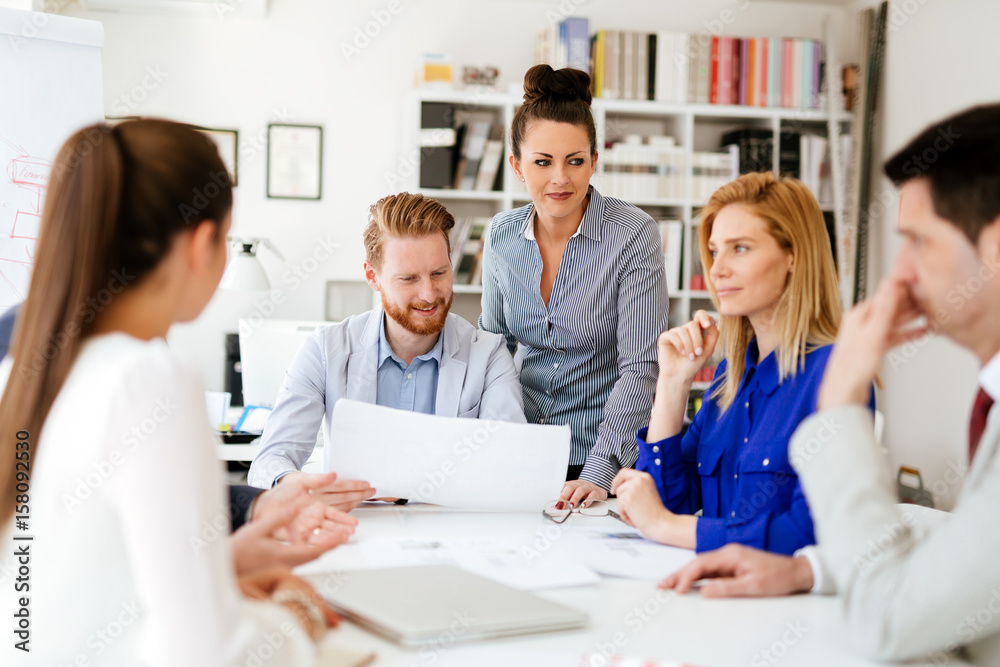 Business people working in office Business people working in office