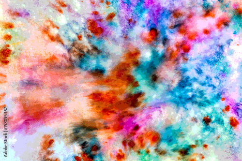 Colorful abstract watercolor background with mixed colors