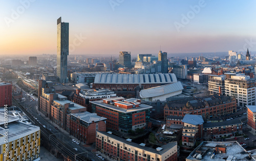 Fototapeta Manchester Skyline UK