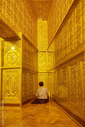 Inside of Botahtaung Pagoda photo