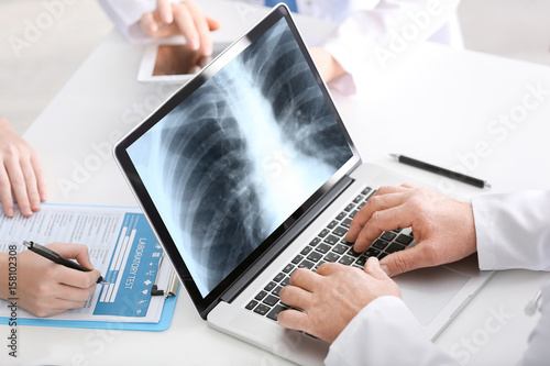 Doctors at work in clinic