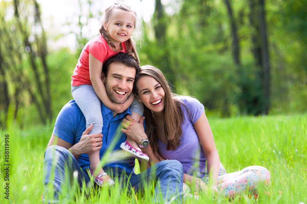 Young Family With Daughter
