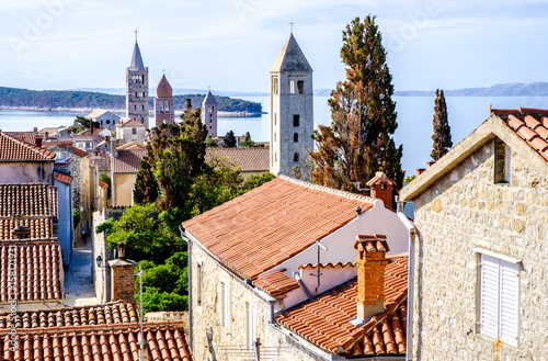 Cuadro en lienzo old town rab - croatia