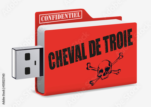 virus - cyber attaque - internet - informatique -sécurité - clé USB
