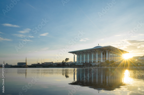 Morning view in Putrajaya - a planned city, 35 km south of Kuala Lumpur, that serves as the federal administrative centre of Malaysia.