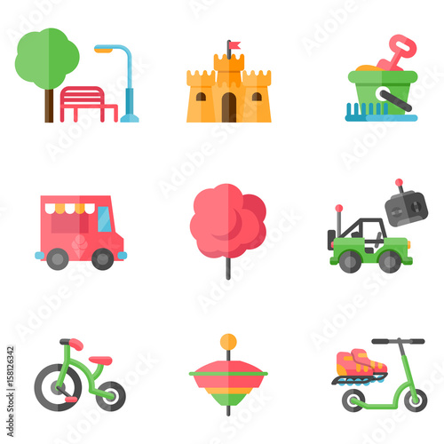 playground icon set photo