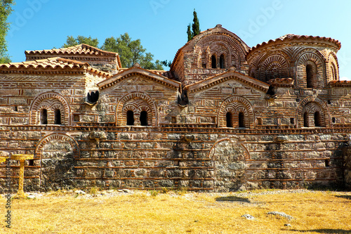 Ancient ruins of a church in greece