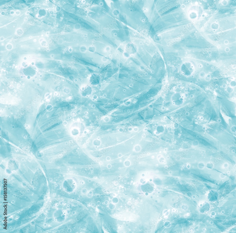 Obraz premium Seamless blue background with foam texture
