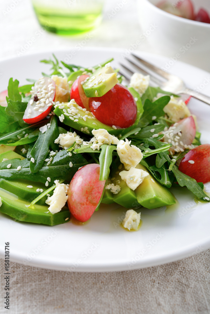 Salad with Vegetables and Fruits