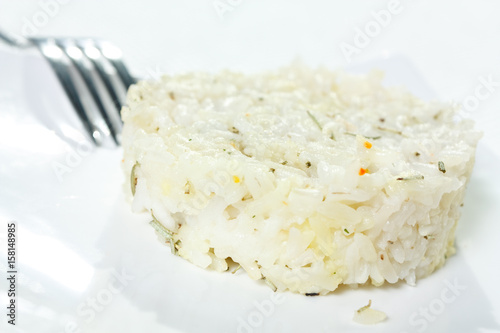 Wild Rice with butter Close-up