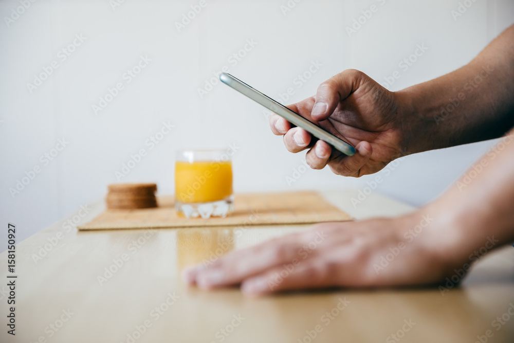 Man using mobile Man using mobile