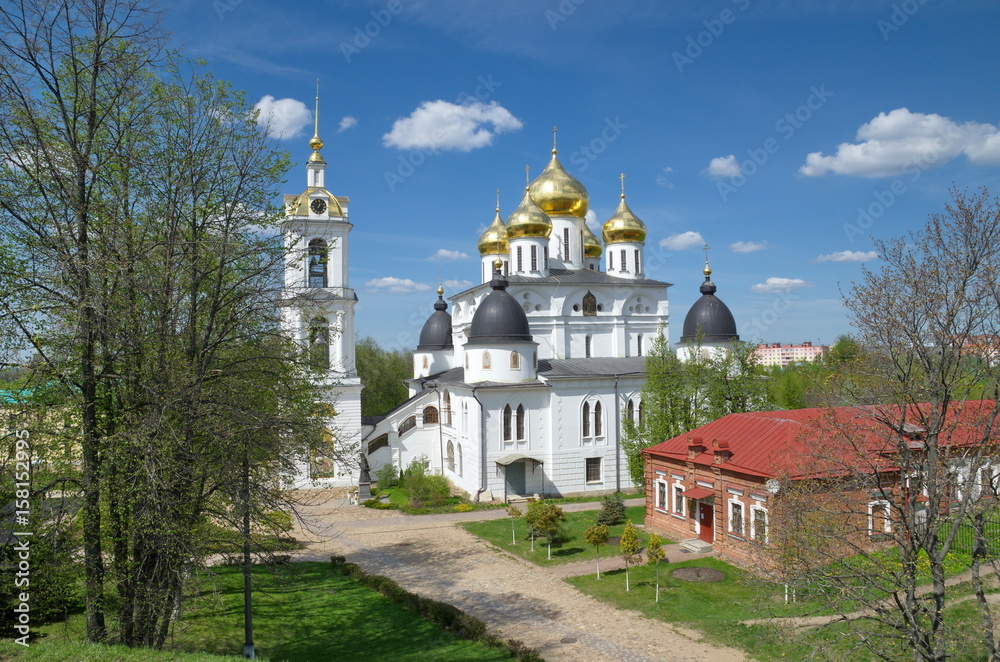 Dmitrov, Moscow region, Russia - may 19, 2017: Assumption Cathedral in Dmitrov Kremlin